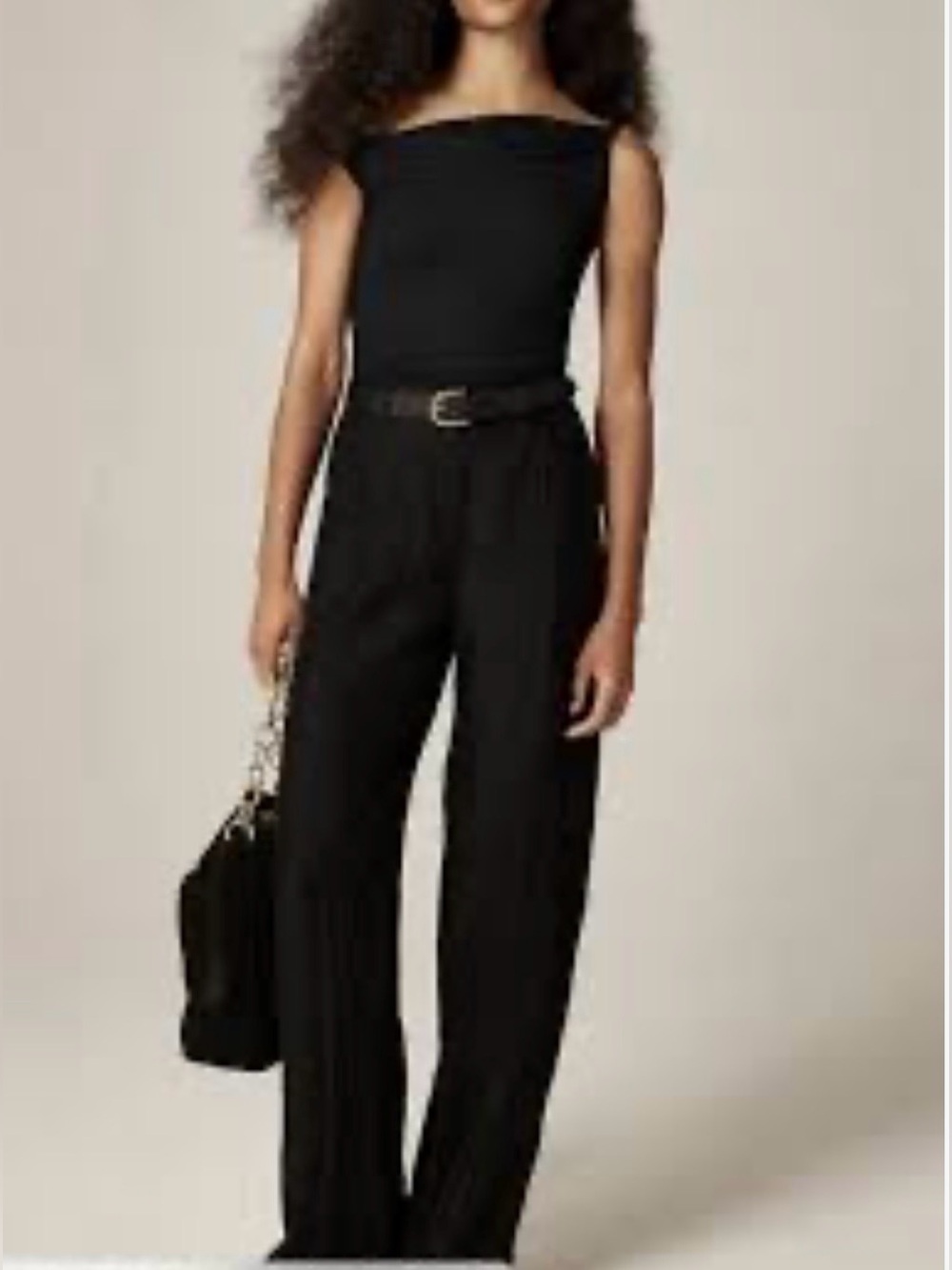 J Crew Essential Wide Leg Textured Satin Pant in NAVY Size 2P